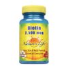 Nature's Life Biotin 2500mcg | Non-GMO | 100 Vegetable Capsules