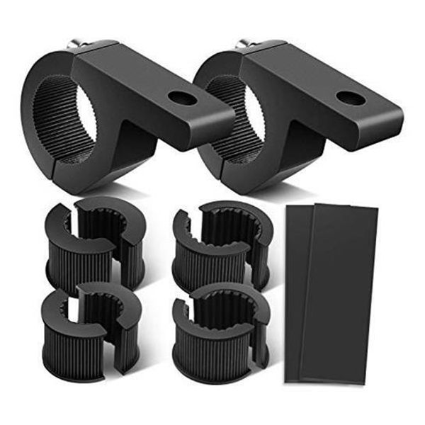 Nilight - 90027B 2PCS LED Light Bar Horizontal Bar Clamp Mounting Kit Fit on