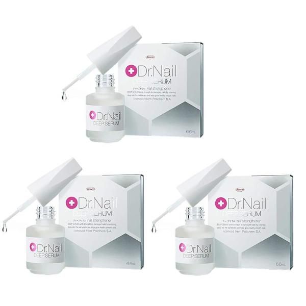 Dr. Nail Deep Serum 0.2 Flour (6.6 ml) x 3 Set (Large Capacity) Nail Oil Japanese Store Product