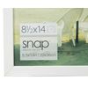 Gallery Solutions 8.5x14 White Wood Wall Poster Frame
