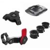 PLEGOOD Quad Lock Compatible Motorcycle Smartphone Holder Handlebar Mount Full Set 3 Sizes Universal Universal Adapter (Red)