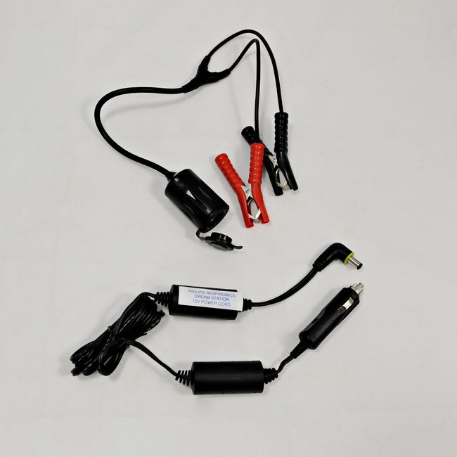 Respironics DREAM STATION 1 & 2  Conversion Cord Kit - Use w/ YOUR 12V BATTERY