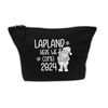 Flox Creative Makeup Bag Custom Lapland Here We Come Black