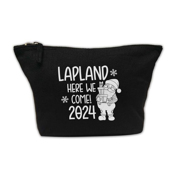 Flox Creative Makeup Bag Custom Lapland Here We Come Black