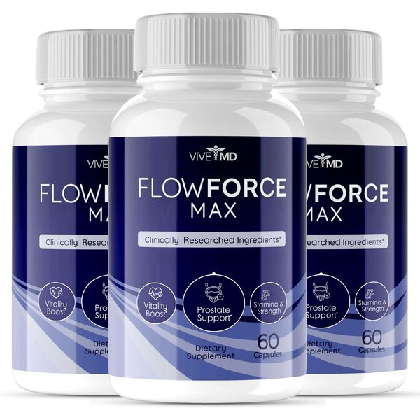 Flow Force Max Supplements Advanced Energy Pills Official Formula (3 Pack)