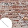 2 Brick Jointers, Pointing Tools for Brickwork, Brick Jointer Tool Set for Wall Tile Gaps, Durable Brick Pointing Tools for Professional Joints, 2 Pack Brick Jointer Kit