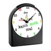 CreaDesign Kinder Funkwecker schwarz früher Vogel