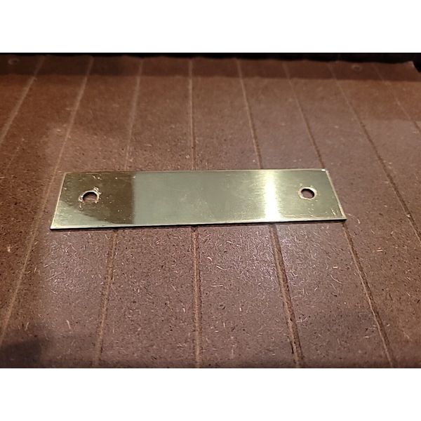 Baldwin 4942-030 Polished Brass Pull Backplate 3.5 In CC