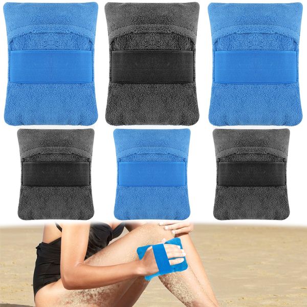 NODMIPNS 6 PCS Sand Remover for Beach,Sand Removal Bag for Adults & Kids,Sandscreen Sand Remover Brush Beach for Vacation Camping Essentials(6 Pcs)