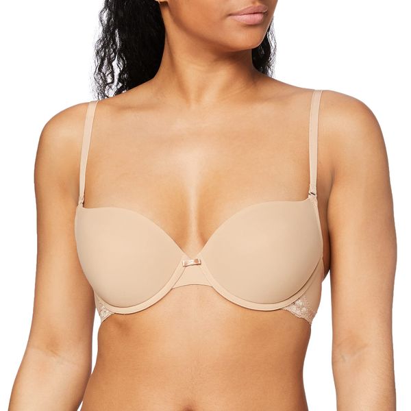 Triumph Lovely Micro Whum Women's Push-Up Bra (Lovely Micro Whum) - Beige (Smooth Skin 6106), size: 80B