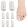 Toe Protective Cap, Breathable Design, Gel Cushion, Toe Support, 6 Pieces (Prevents Deformation)
