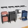 Folding Chair Storage Rack 4 Pack Wall Mount Hangers Max Load 480 LBS