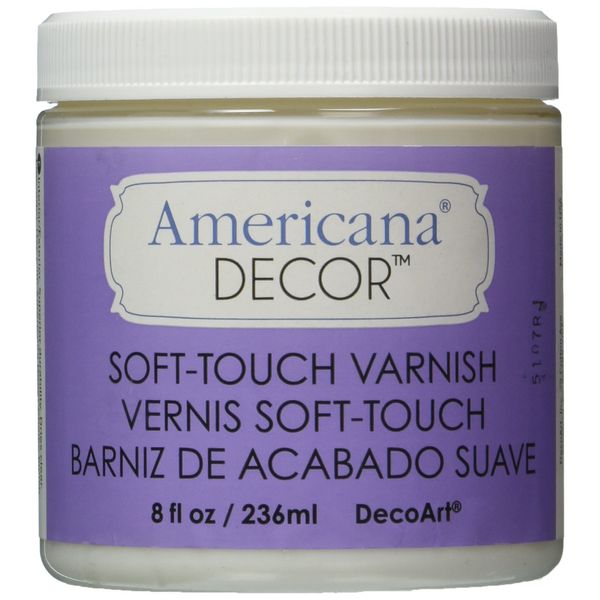 DecoArt Americana Decor Varnish 8oz, Soft Touch, White