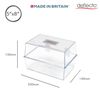Deflecto® 8" x 5" Card Index Box Crystal