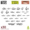 Green Stuff World Resin Fish Collection, 14 Resin Fish