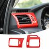 2x Car Dashboard Side Air Conditioner Vent Cover Trim Frame For 4Runner 10+ Red