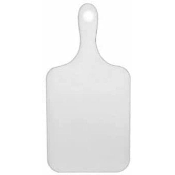 Vision4ever 1Pcs White Plastic Chopping Board with Handle Baking Kitchen Serving Prepare Easy to Use and Cleans