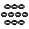 Rebower Rubber Grommets Flexible Wire Hole Plugs 16mm Mount Diameter/Black / 100pcs