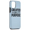 iPhone 13 Pro Created With A Purpose Proud Christian Bible Verse Quote Case