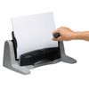 Swingline 3 Hole Punch, 40 Sheet Capacity Three Hole Puncher 3 Ring, Adjustable 2-7 Hole Paper Punch, LightTouch Low Effort, Black & Silver (74357)