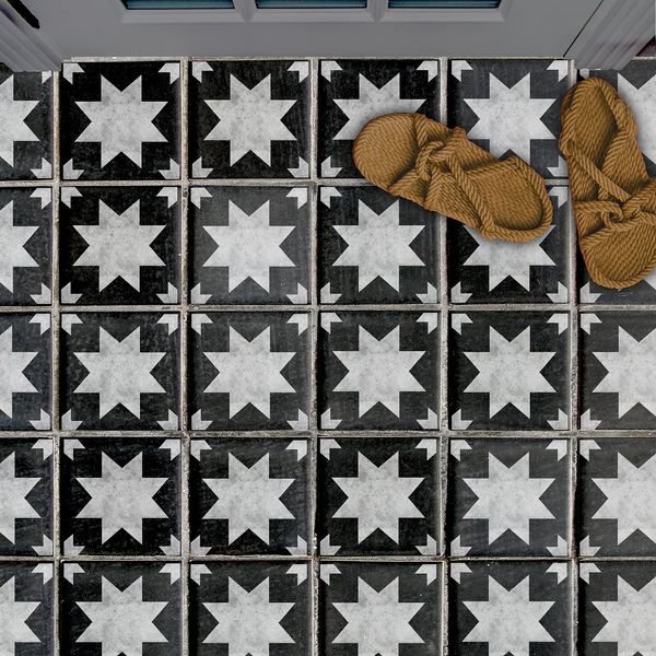 2 x Stencil for Tiled Surface - Bathroom Kitchen 6" (152mm) Kallat