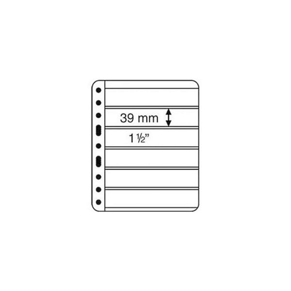 plastic pockets VARIO, 6-way division, black film