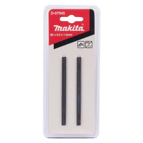 2 X Makita D-07945 82mm Reversible TCT Planer Blades Twin Pack Fits Bosch