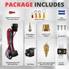 16" 12V Electric Raidator Cooling Fan Thermostat Wiring Relay Control Switch Kit