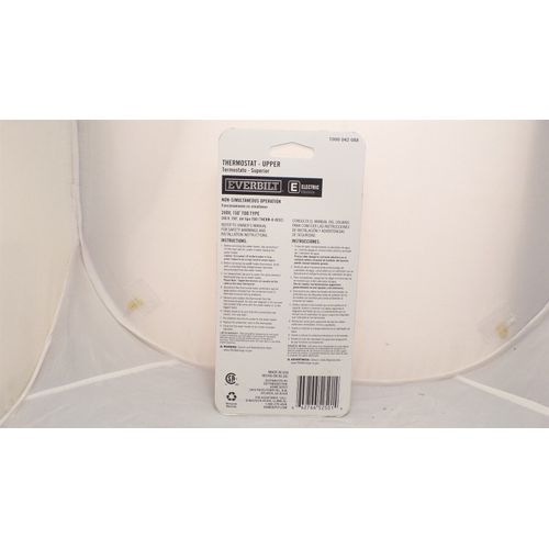 EVERBILT EB11698 T-O-D STYLE UPPER 2-ELEMENT THERMOSTAT ELECTRIC WATER HEATERS
