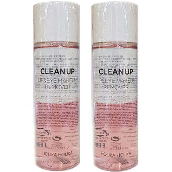 Holika Holika Clean Up Lip &amp; Eye Makeup Remover Set of 2 (100ml+100ml)