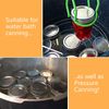 100Pcs/50 Sets Canning Jar Lids and Rings Wide Mouth Split-Type Lids with Silic