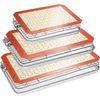 Baking Sheet Tray Cooling Rack with Silicone Mat Stainless Steel Cookie Pan 9Set