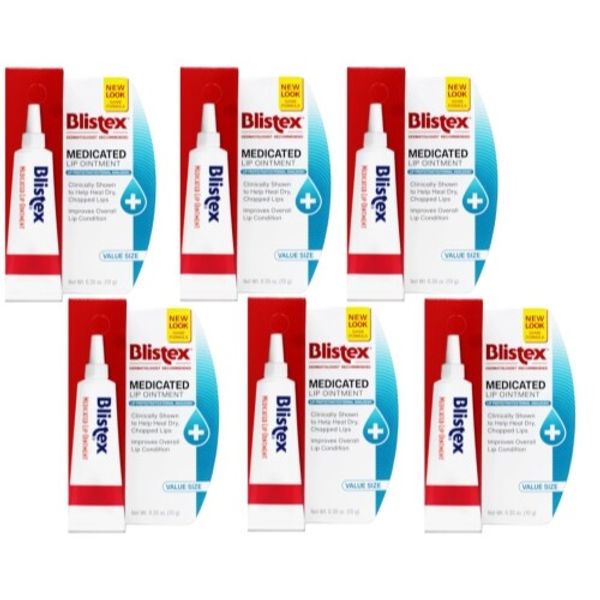 6 Pack Blistex Medicated Ointment .35 Ounce Tube