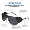 Ossat Polarized sunglasses with side shields cowhide Shield wind proof sunshade For Men Women Classic Mountain Fishing eyewear