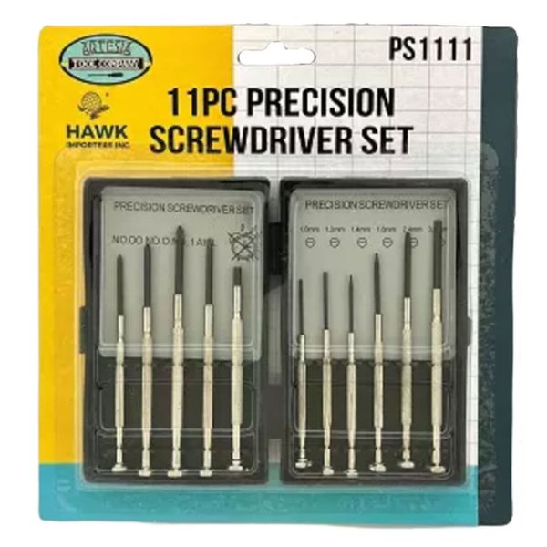 HAWK ( PS1111 ) 11 Piece Precision Screwdrivers Set Hand Tools