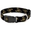 Buckle-Down 9-15" Scorpion Plastic Clip Collar, Small