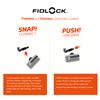 Fidlock Unisex - Adult Push Saddle Base, Black, One Size