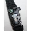 Survival Paracord Bracelet (Flint, Whistle, Compass, and Scraper) 2-Pack