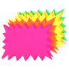 JMS® 3 Pack x 40 Rectangle Large Neon Fluorescent Flashes 15 x 10 cm