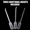 2PCS Lock Picking Kit, Portable Lock Pick Set with Gravity Picks, Compact Picking Tools for Practice and Skill Development, 8x2.2x1.3cm