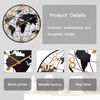 Large World Map Wall Clock, Metal Minimalist Modern Clock,Round Silent Non-Ti...