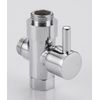 3-Way T-adapter Adjustable Bath Shower Head Arm Mounted Diverter Valve Bath Tool