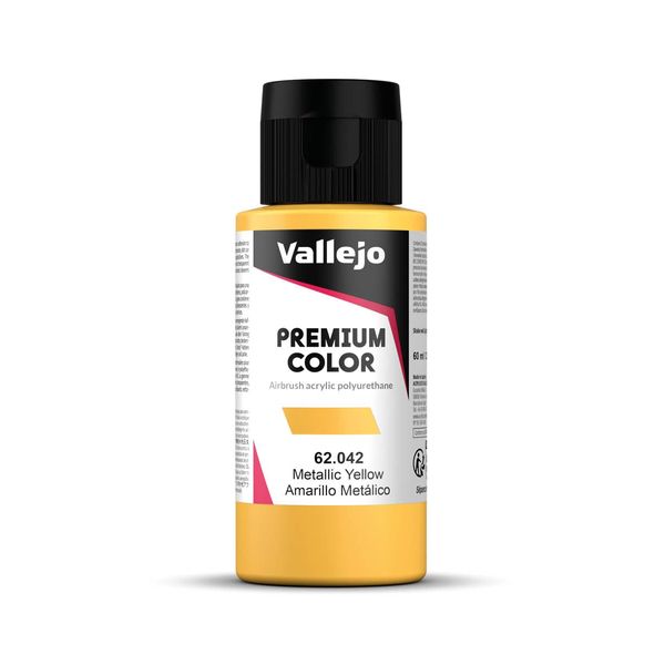 Vallejo Premium Color 60 ml Paint - Metallic Yellow