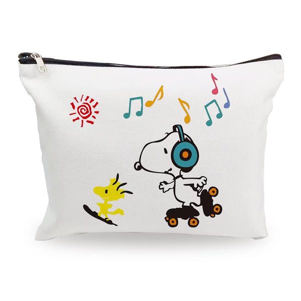 Snoopy Pouch, Women's Cosmetic Pouch, Mini Pouch, Functional, Large Capacity, Lightweight, Business Trips, Travel Pouch, Snoopy08