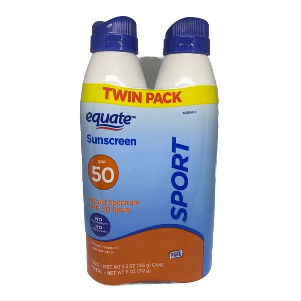 Equate Sunscreen ☀️SPF 50 Broad Spectrum Sunscreen Spray- 2Pack-water Resistant