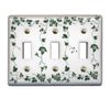Switch Plate White Porcelain Ivy Triple Toggle Switch Renovators Supply