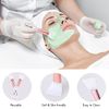 2 Pcs Silicone Face Mask Brush, DUAIU Face Mask Brushes Facial Mud Mask Applicator, Hairless Makeup Brush Masks Applicator Spatula for Mud, Clay, Charcoal Mixed Mask Make Up Tools
