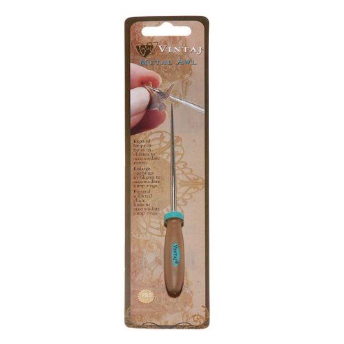 Vintaj Metal Awl W/Ergo, Grip 5”