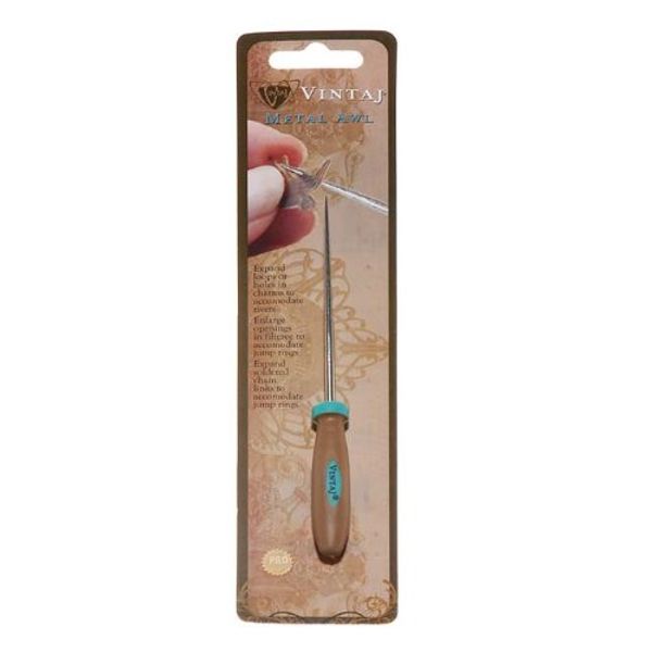 Vintaj Metal Awl W/Ergo, Grip 5”