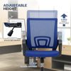 1Pc Adjustable Height Computer Home Office Ergonomic Desk Mesh Chair Navy Blue